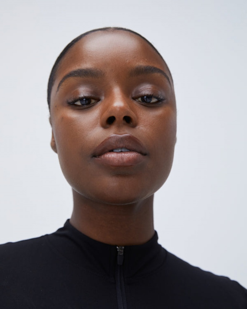 Adanola Ultimate Kurzes Sleeve Zip Front Pocket Unitard Schwarz | SN-ADA56637