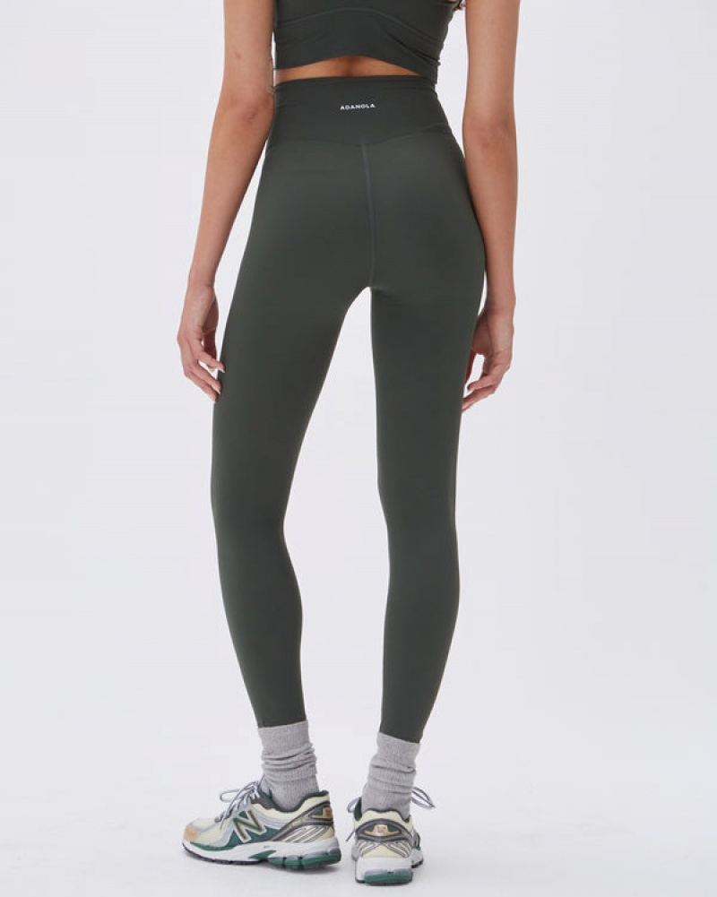 Adanola Ultimate Leggings Dunkelolivgrün | SN-ADA56442