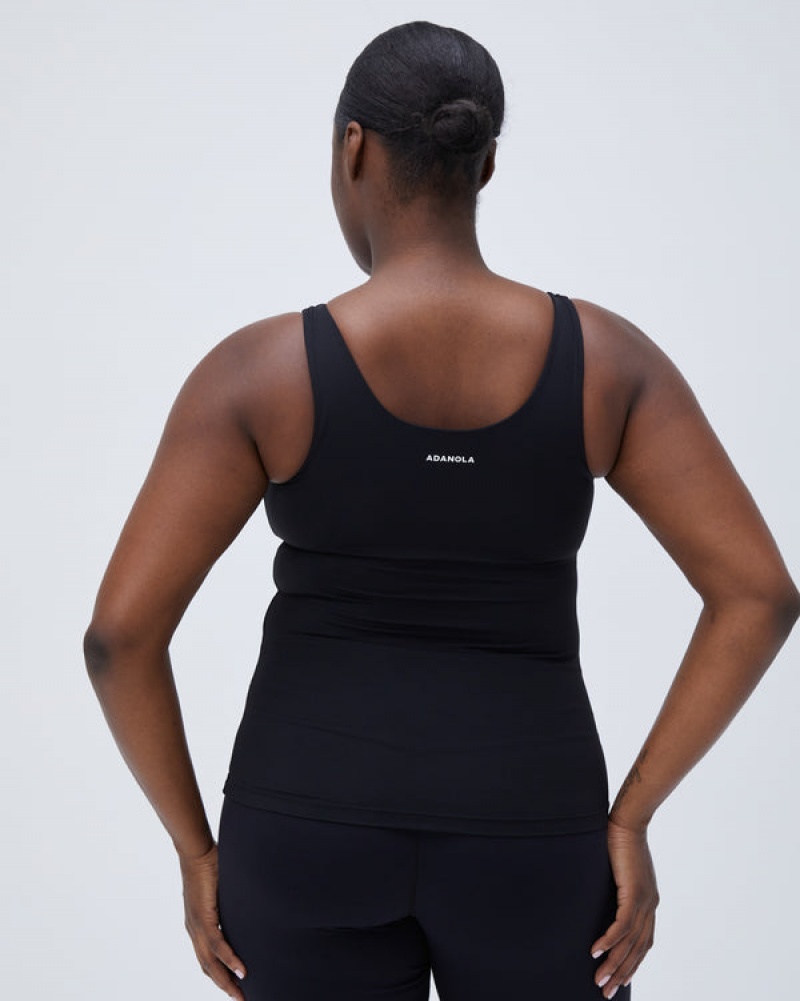 Adanola Ultimate Longline Tank Top Schwarz | SN-ADA56471
