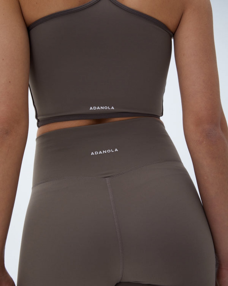 Adanola Ultimate Piping Crop Shorts Braun | SN-ADA56612