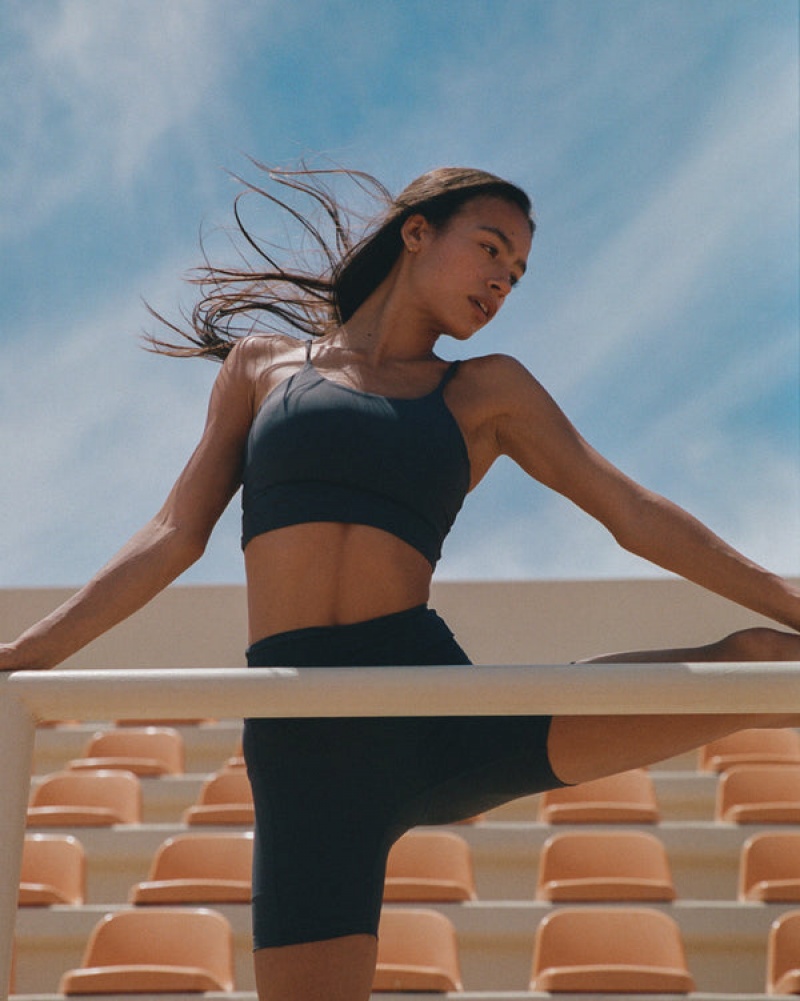 Adanola Ultimate Pocket Crop Shorts Blau | SN-ADA56610