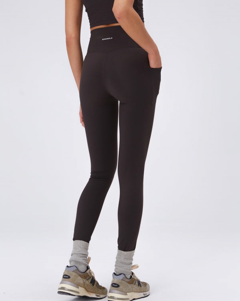 Adanola Ultimate Pocket Leggings Kaffee | SN-ADA56431