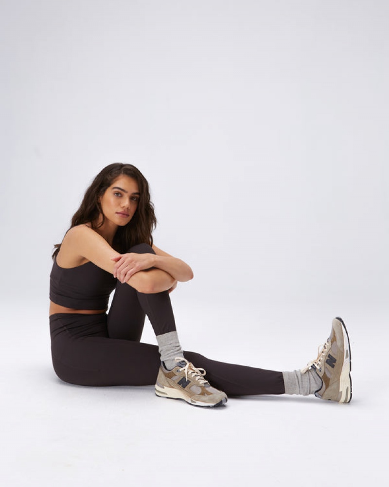 Adanola Ultimate Pocket Leggings Kaffee | SN-ADA56431