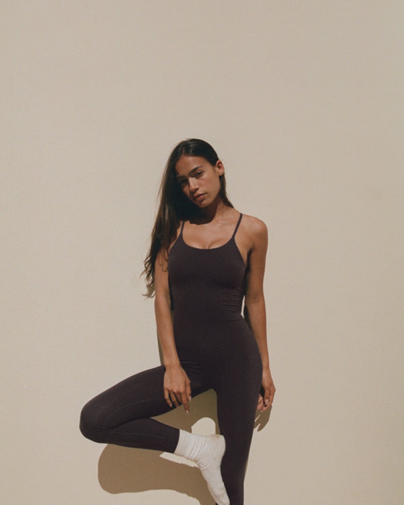 Adanola Ultimate Riemchen Full Length Unitard Kaffee | SN-ADA56639