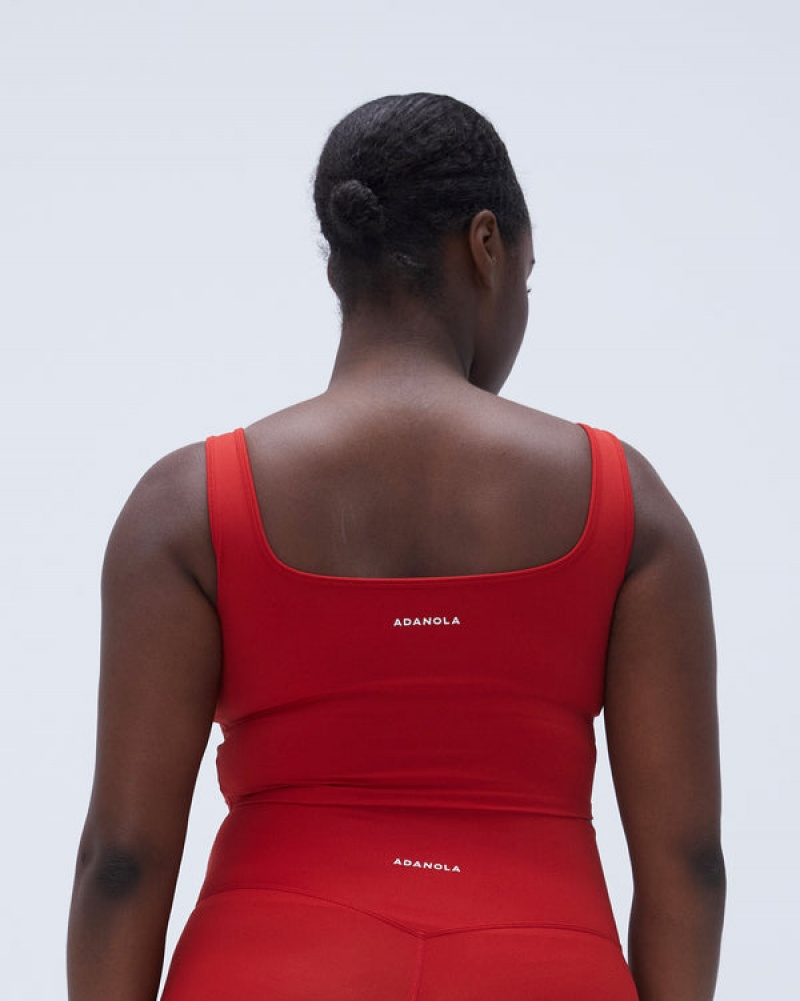 Adanola Ultimate Square Neck Bra Rot | SN-ADA56545