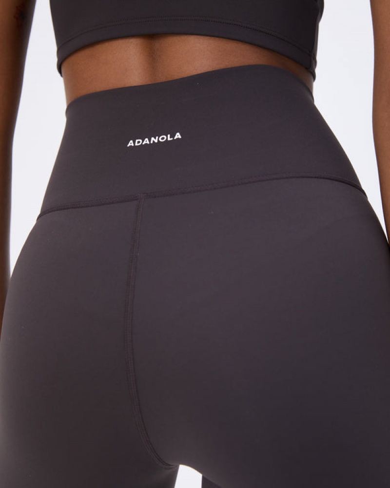 Adanola Ultimate Wrap Over Crop Shorts Kaffee | SN-ADA56605