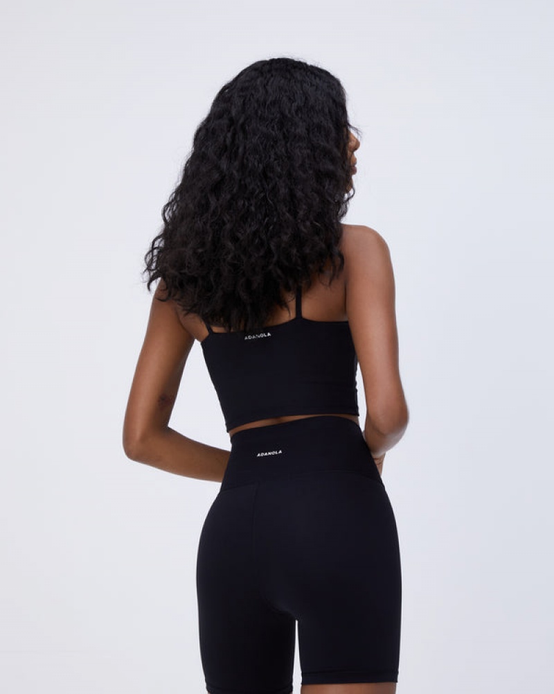 Adanola Ultimate Wrap Over Crop Shorts Schwarz | SN-ADA56606