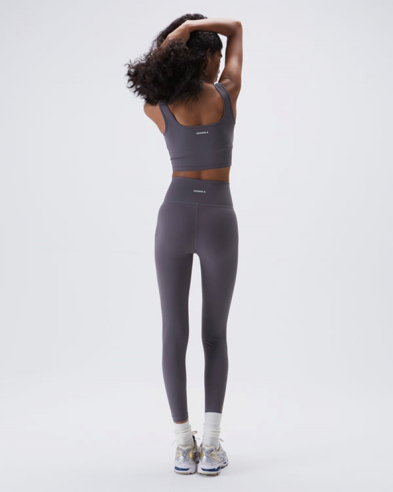 Adanola Ultimate Wrap Over Leggings Dunkelgrau | SN-ADA56425