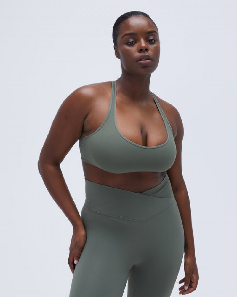 Adanola Ultimate Wrap Over Leggings Khaki Grün | SN-ADA56424