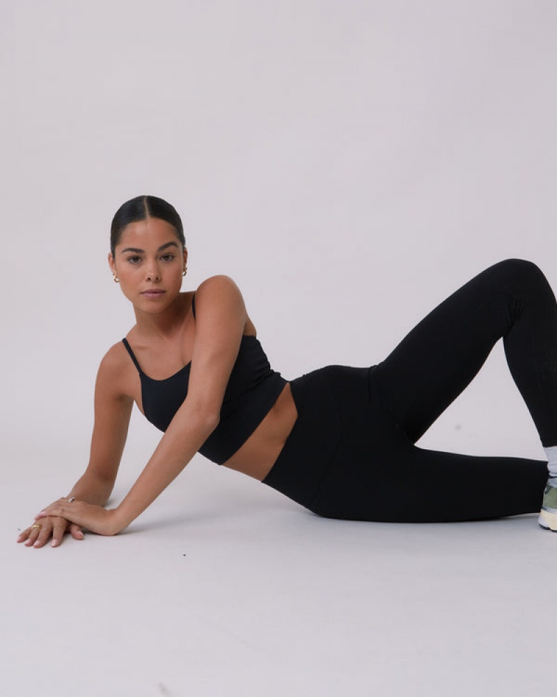 Adanola Ultimate Wrap Over Leggings Schwarz | SN-ADA56426