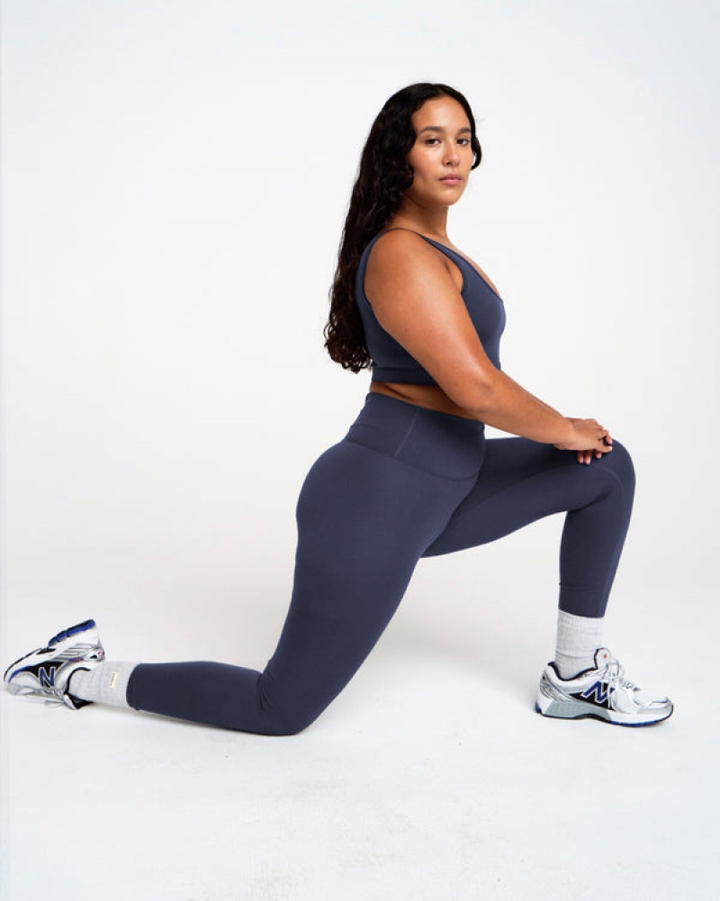 Adanola Ultimate Zip Pocket Leggings Blau | SN-ADA56421