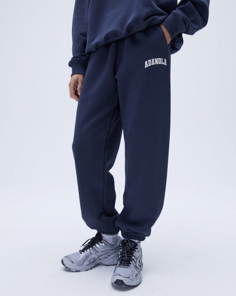 Adanola Varsity Oversized Sweatpants Blau | SN-ADA56538