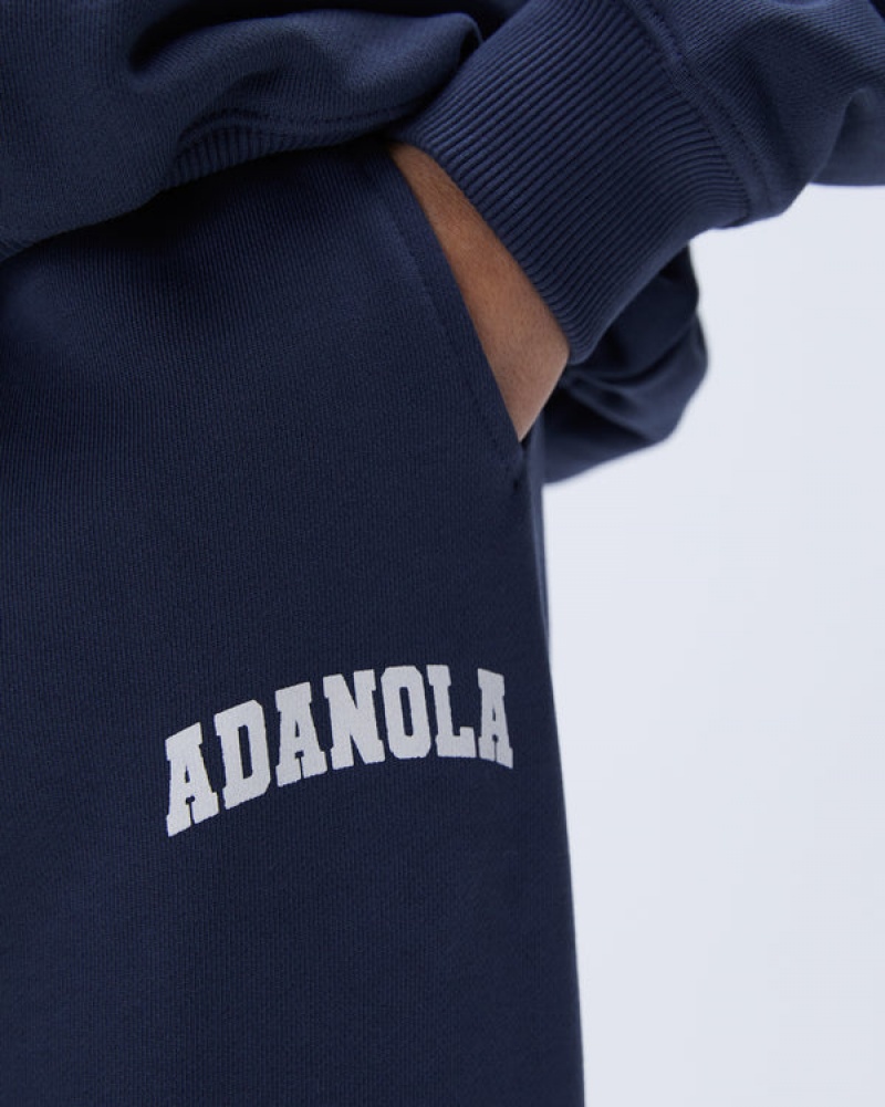Adanola Varsity Oversized Sweatpants Blau | SN-ADA56538
