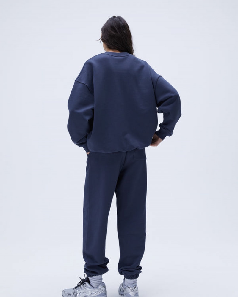 Adanola Varsity Oversized Sweatshirt Blau | SN-ADA56514