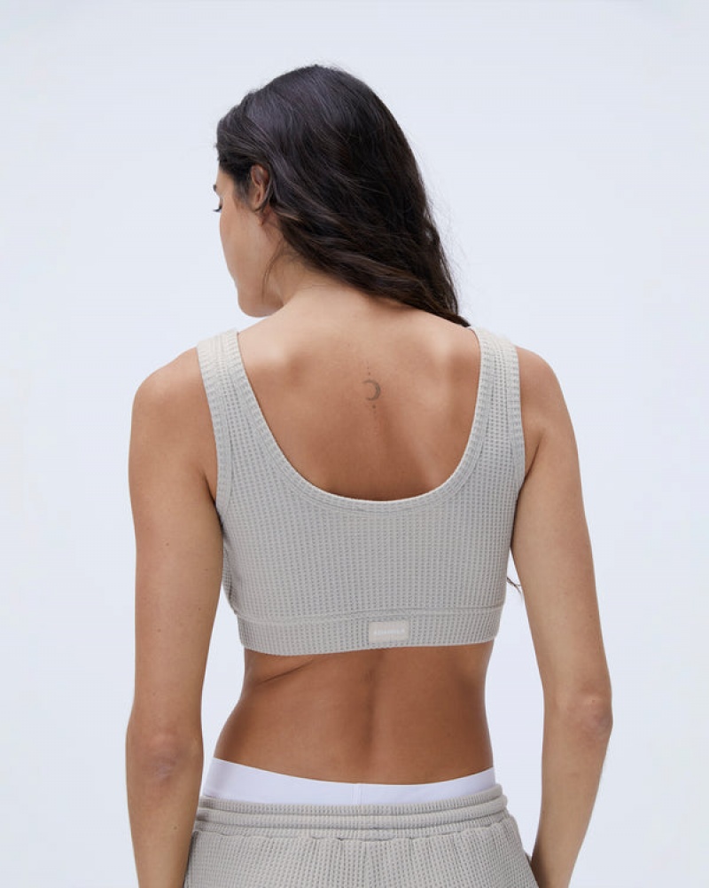 Adanola Waffle Scoop Bra Grau | SN-ADA56498